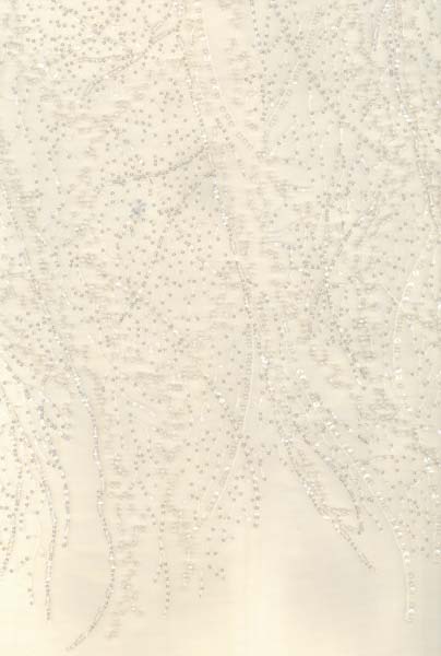 EMB BEADED TULLE - NUDE